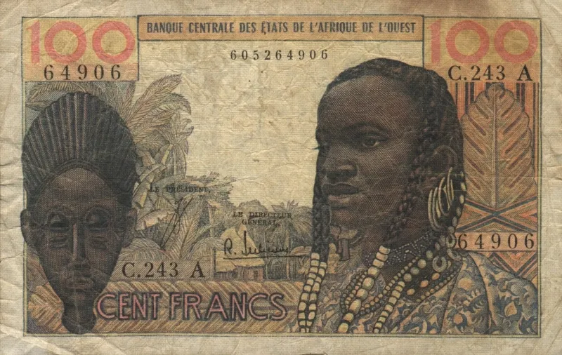 100 Francs ND (1965) front image