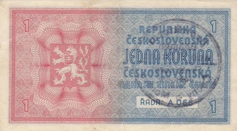 1 Koruna ND (1939) back image