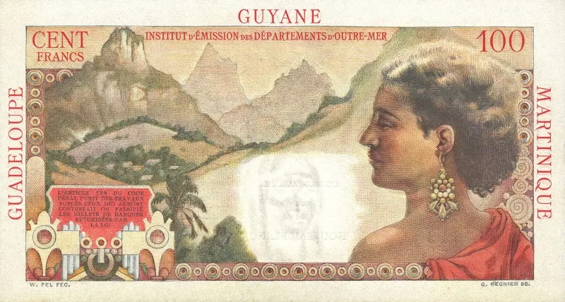 1 Nouveau Franc ND (1961) back image