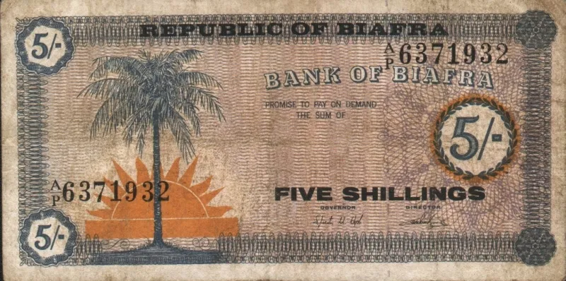 5 Shillings ND (January 29, 1968) front image