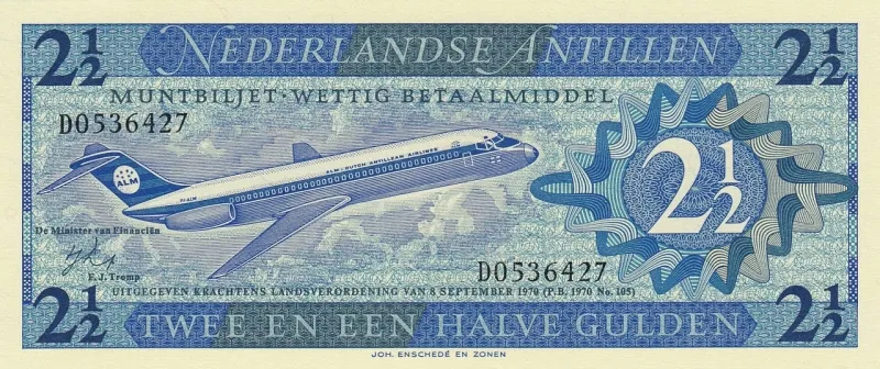 2½ Gulden September 8, 1970 front image